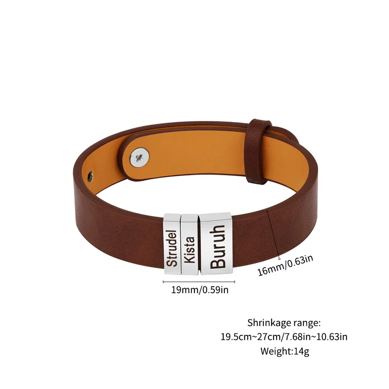 The Slim ID Bracelet — Illustrated measurements — fit not yet confirmed