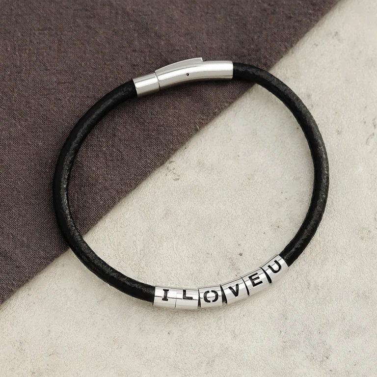 The Cutout Letter Bracelet — Design study 4