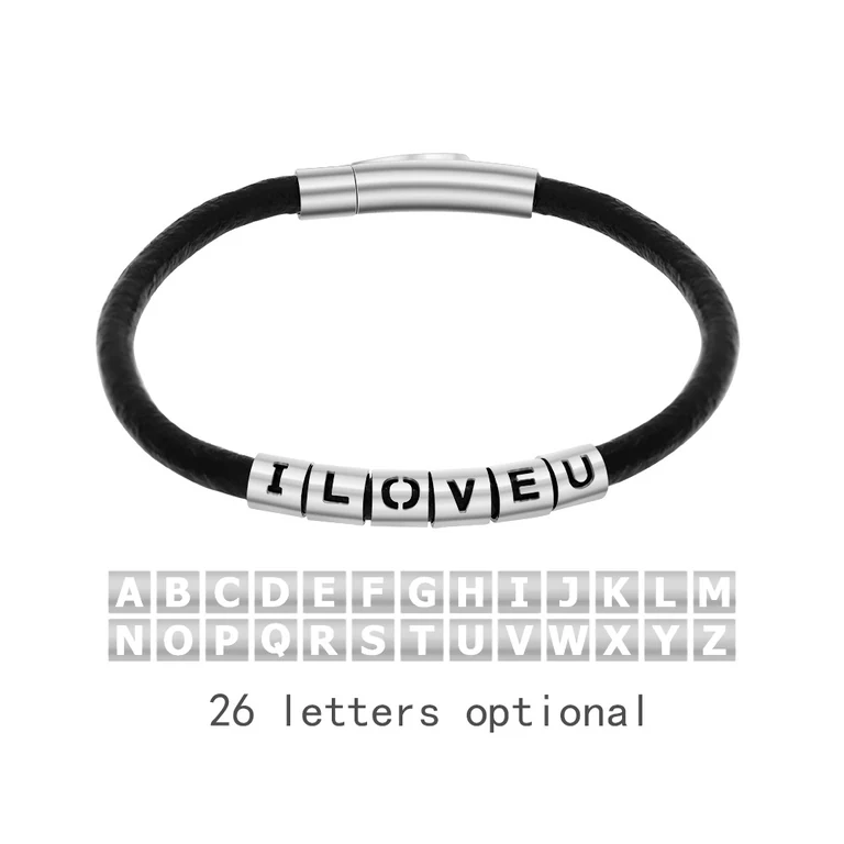 The Cutout Letter Bracelet — Design study 2