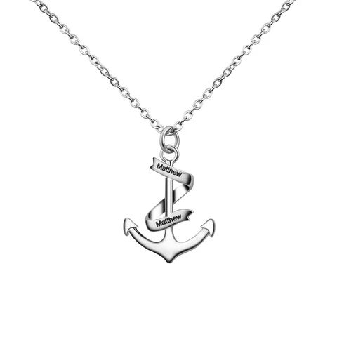 The Anchor Necklace — example personalization