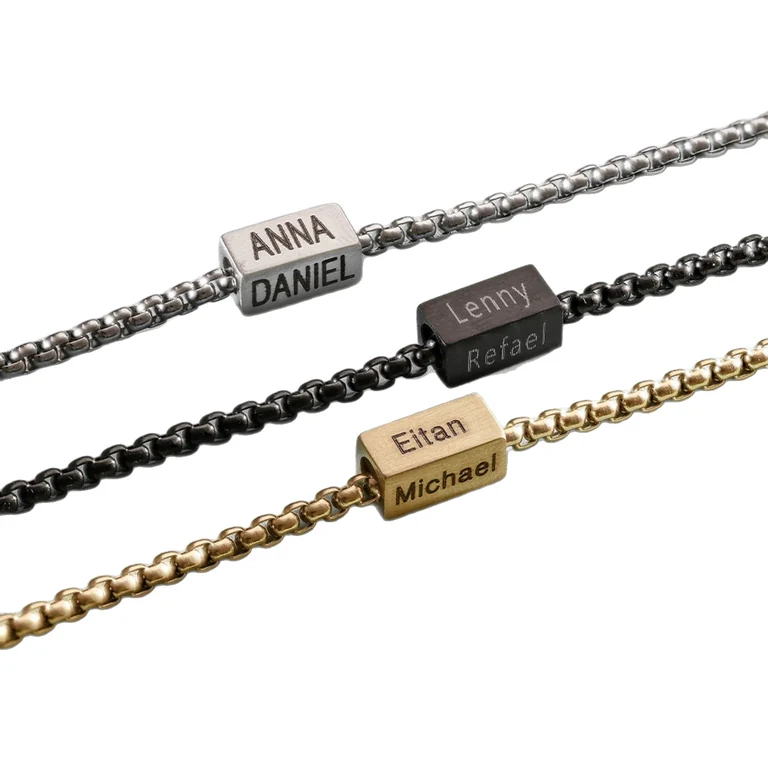 The Square Name Bracelet — Design study 2