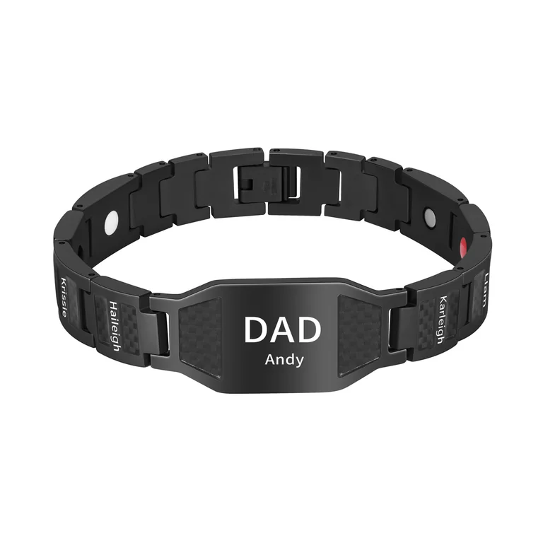 The Engraved Link Bracelet — design reference photograph
