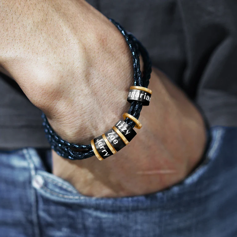 The Everyday Bead Bracelet — On-wrist view