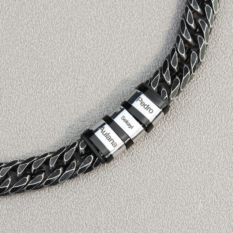 The Cuban Name Bracelet — Design study 3