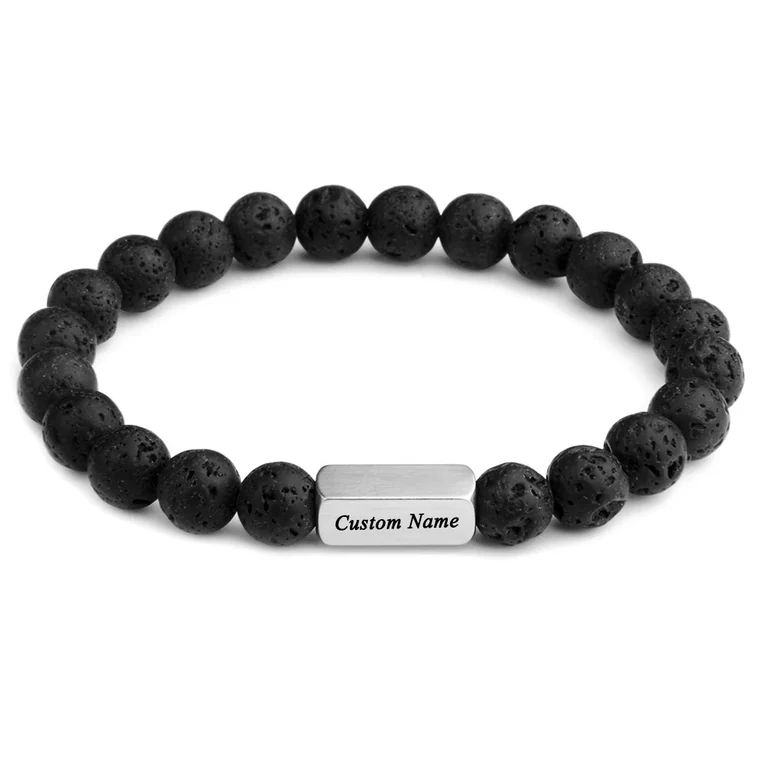 The Dark Name Bead Bracelet — Design study 1