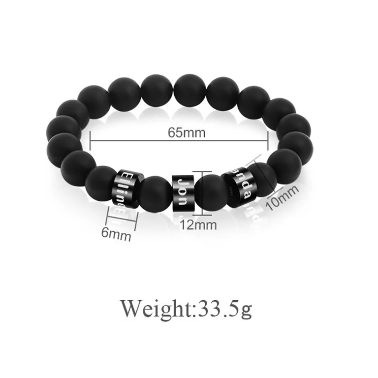 The Two-Name Bead Bracelet — design reference photograph