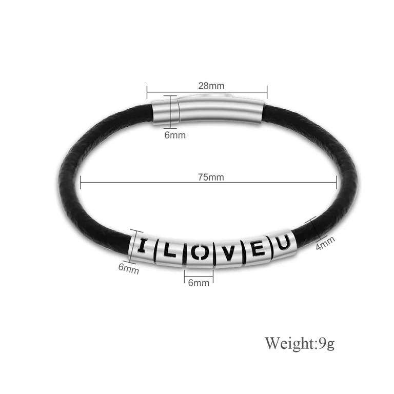 The Cutout Letter Bracelet — Illustrated measurements — fit not yet confirmed