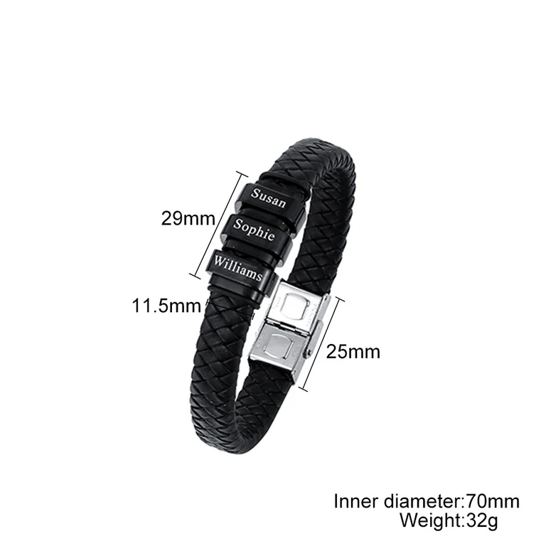 The Family Cord Bracelet — Illustrated measurements — fit not yet confirmed