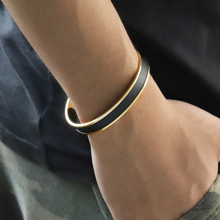 The Minimal Cuff — On-wrist view