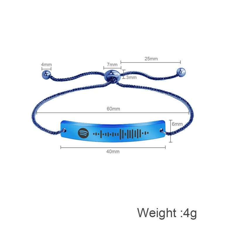 The Soundwave Bracelet — Illustrated measurements — fit not yet confirmed