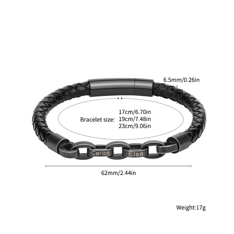 The Vintage Braided Bracelet — Illustrated measurements — fit not yet confirmed