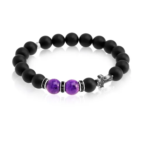 The Dark Bead Bracelet — product view