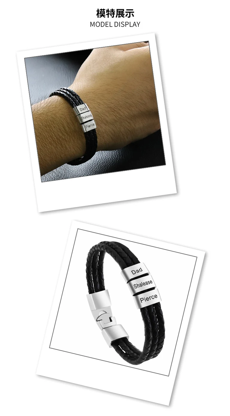 The Family Bracelet — On-wrist view