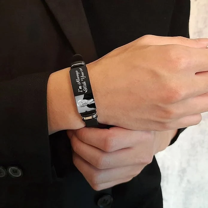 The Portrait Cuff — On-wrist view