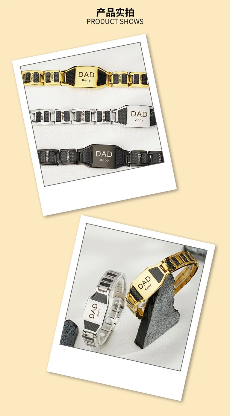 The Engraved Link Bracelet — Design study 3