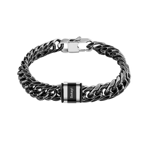 The Cuban Name Bracelet — example personalization