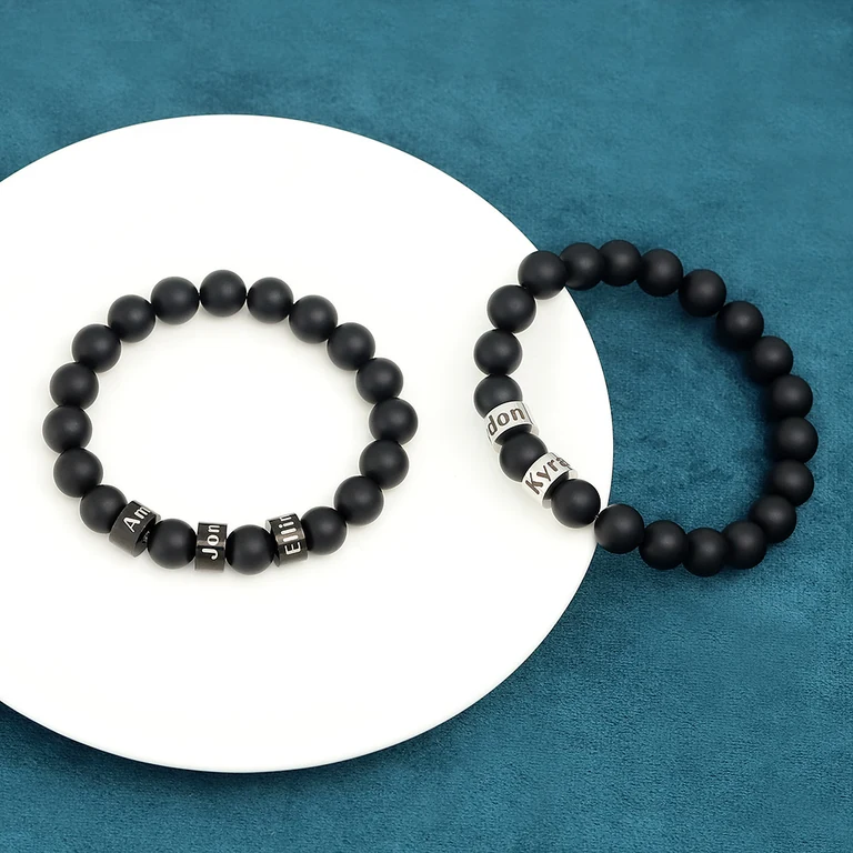 The Two-Name Bead Bracelet — Design study 4