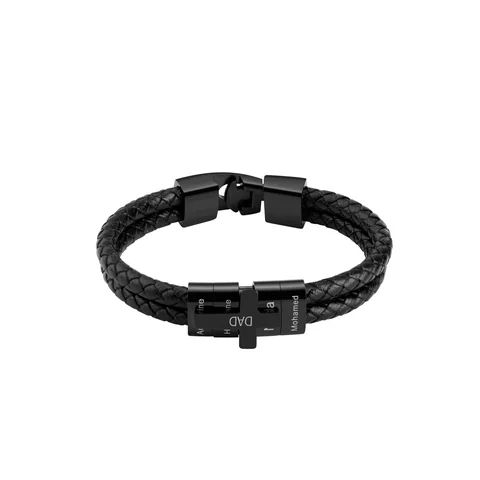 The Cross Cord Bracelet — example personalization