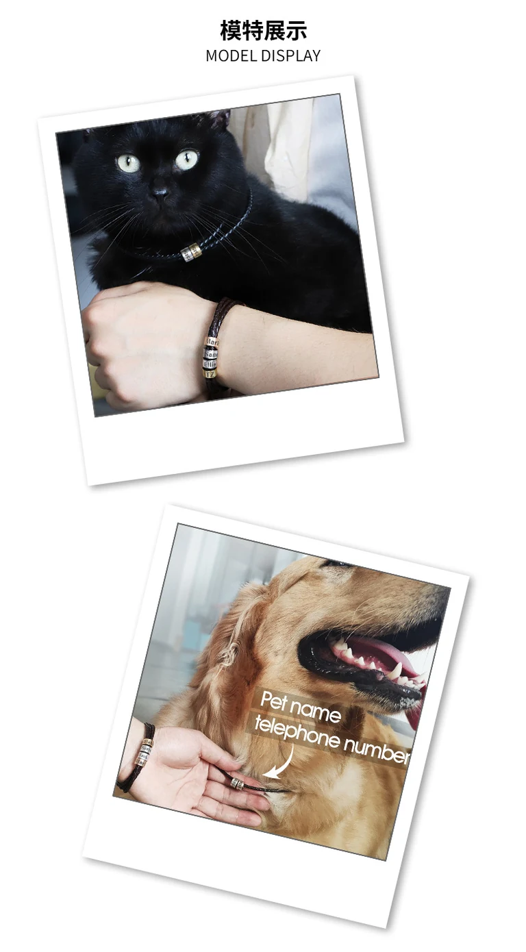The Letter Cord Bracelet — On-wrist view