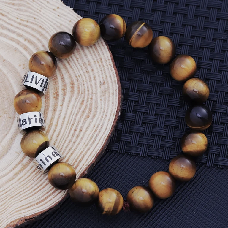The Three-Name Bead Bracelet — Design study 5