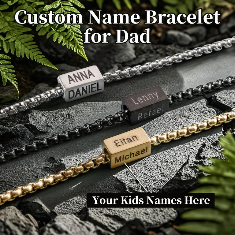 The Square Name Bracelet — Design study 3