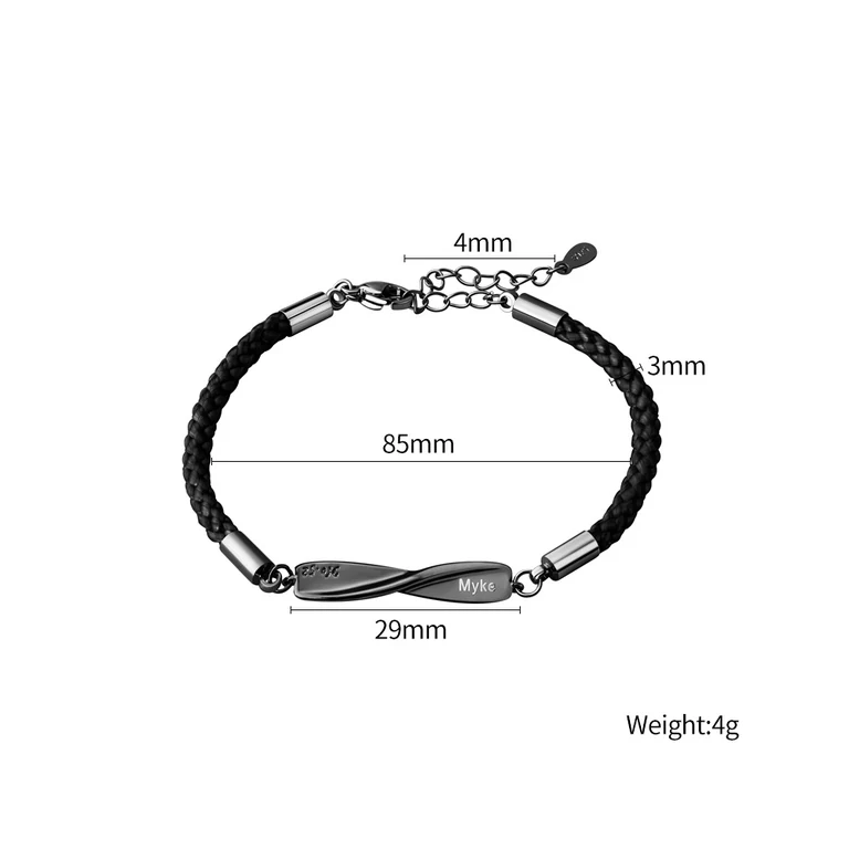 The Infinity Bracelet — Illustrated measurements — fit not yet confirmed