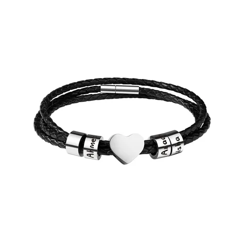 The Heart Signature Bracelet — example personalization