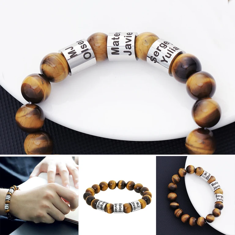 The Three-Name Bead Bracelet — Design study 4