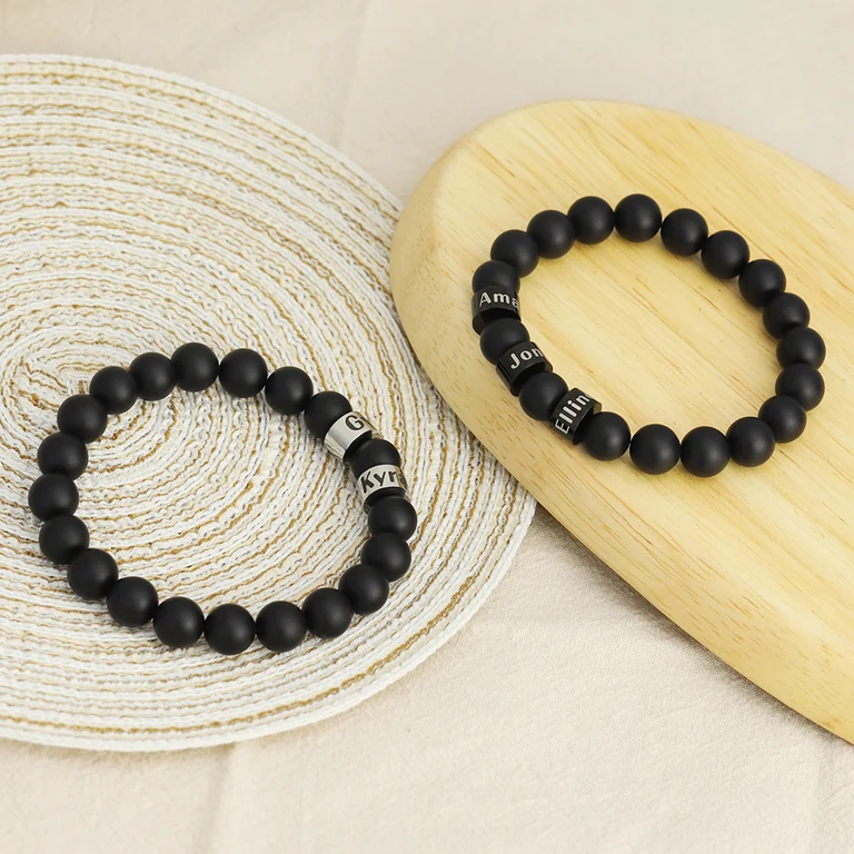 The Two-Name Bead Bracelet — Design study 3